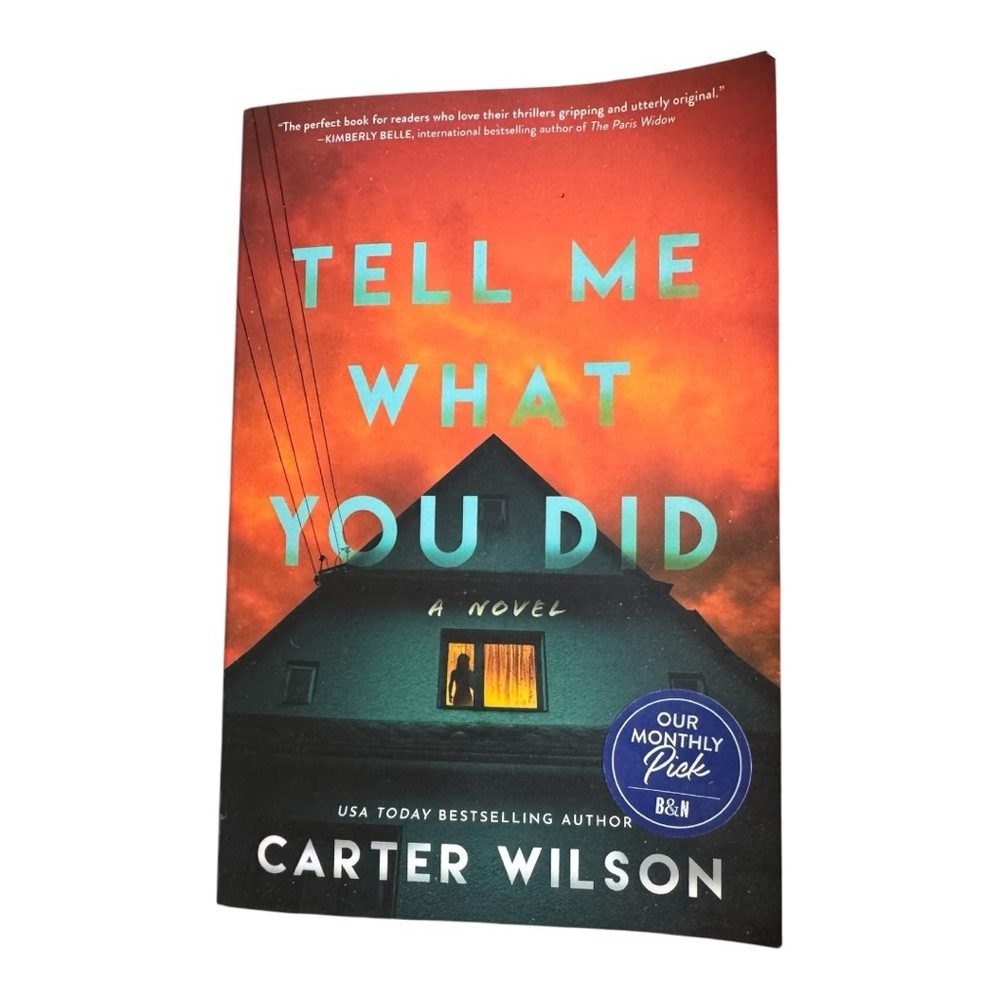 Carter Wilson Thriller Paperback - Orange & Teal Back Cover